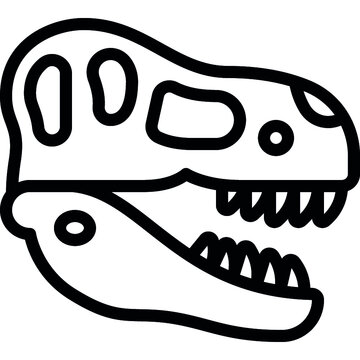 T Rex Skull Icon