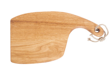 wooden cutting board isolated on white background