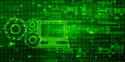 Digital Abstract technology background,2d illustration