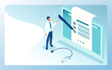 Health Insurance application and family doctor check up