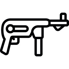Naklejka premium MP40 Weapon Icon