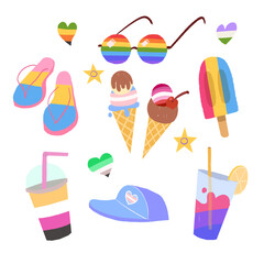 Pride flags summer items
