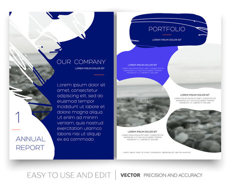 Design annual report,vector template brochure