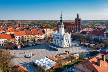 The Old Town Square in Chełmno. Poland