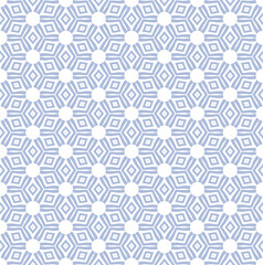 Abstract seamless geometric blue pattern.