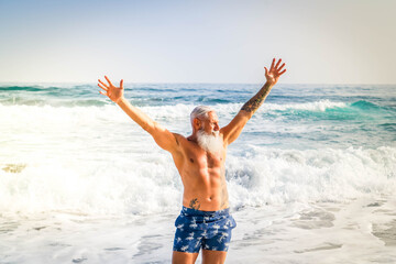 Elderly healthy people lifestyle and sport concept