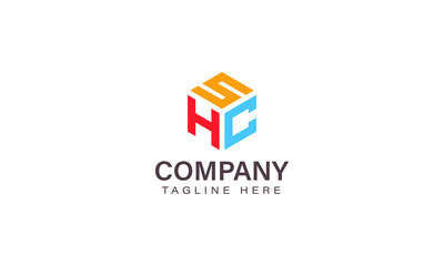 Letter SHC Logo, Three Letter Logo, Alphabet S H C Hexagon Shape Vector Icon Template