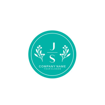 JS Beauty vector initial logo