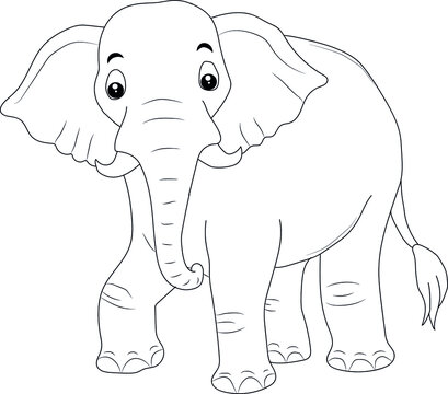 How to Draw a Simple African Elephant for Kids-saigonsouth.com.vn