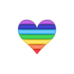 heart shaped rainbow