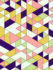 retro background, psychedelic pattern in the style of the 1960-1970s, hippie era texture, rainbow, geometric background