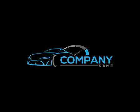 Car Premium Concept Logo Design. Creative and Modern Car Premium Concept Vector Badge Shield Logo Template.
