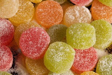Colorful soft jelly candies