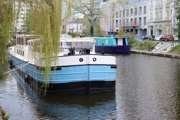 péniche, vilaine, bateau, Bretagne, rennes 