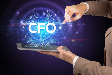 Close-up of a touchscreen with abbreviation.