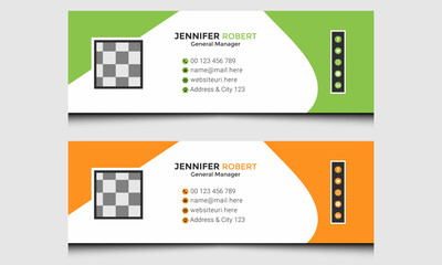 Modern Email Signature  Design Business  email