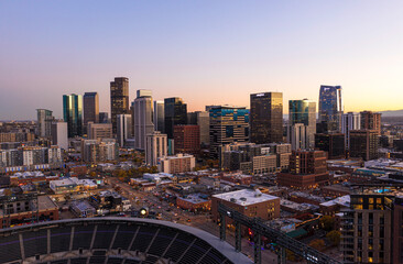Aerial View of Downtown Denver, Colorado