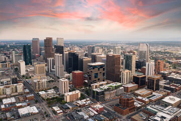 Aerial View of Downtown Denver, Colorado