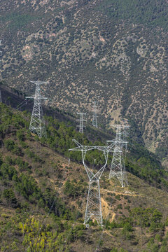 Green energy sources transmission tower