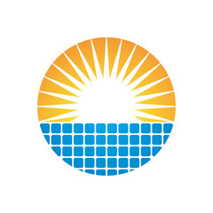 Solar panel logo