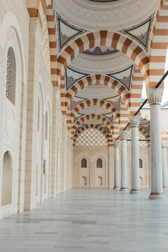 Entrance to the Camlica mosque in Istanbul