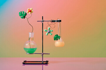 Glassware such as beakers and test flasks commonly