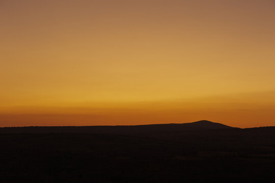 Beautiful orange sunset