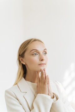 Woman in white 