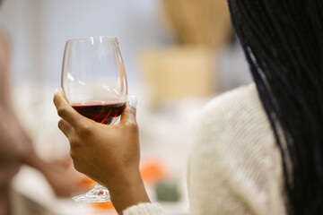 Female enjoying alcohol beverage 
