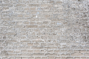 Abstract white brick wall textured background. old brick