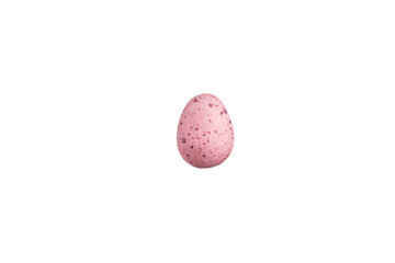 Colorful egg shaped chocolate. 
Sweet candy eggs on a white background.