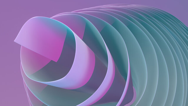 A roll of abstract paper.