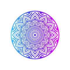 Modern Gradient Mandala Vector Design