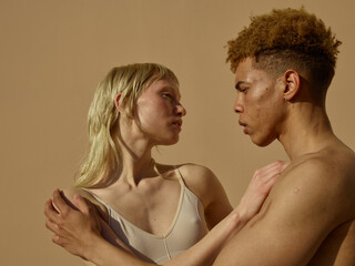 young love - skin touching - skin positivity -  love cuddle 