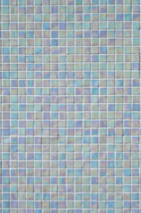 Fototapeta premium translucent rainbow tile wall in sunlight.