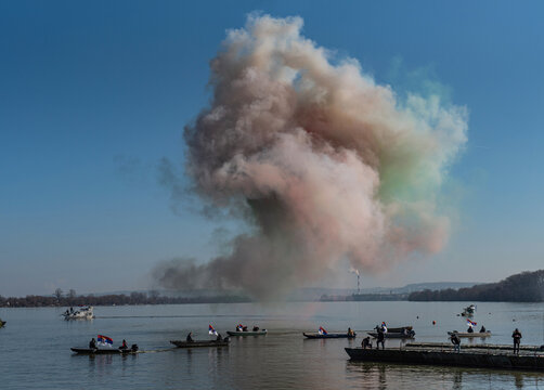 Aerosol above the Danube river