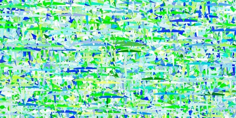 Fototapeta premium Light Blue, Green vector background with polygonal style.