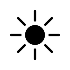 Sun Icon Vector Symbol Design Illustration