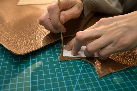 Marking a leather blank