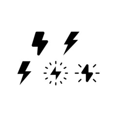 Electricity Icon Set Vector Symbol Design Illustration