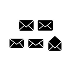 Email Icon Set Vector Symbol Design Illustration