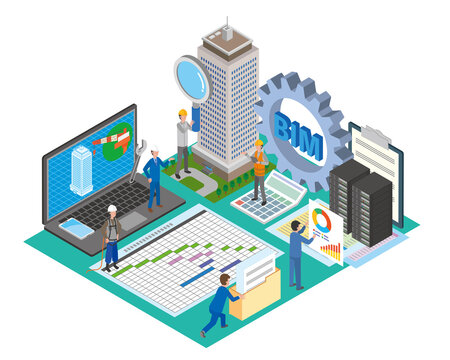 ビル建築BIMのイメージ