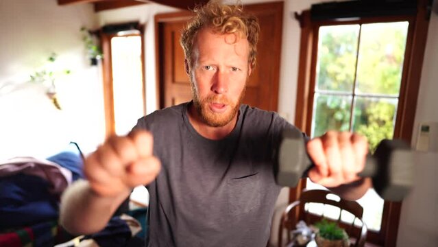Working out at home during lockdown in australia 