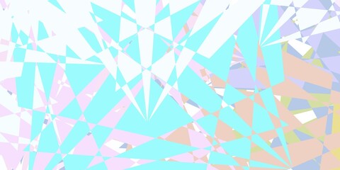 Light Blue, Red vector background with triangles.