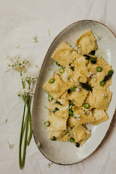 Homemade ravioli