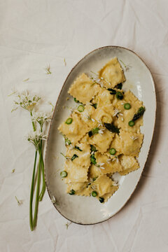 Homemade ravioli