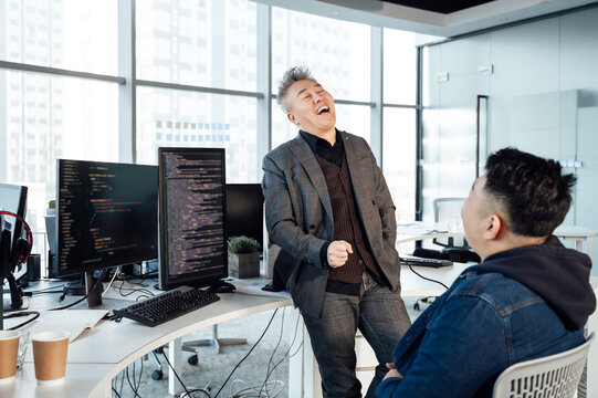 Business people working in office