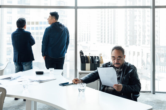 Senior businessman in the office