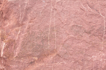 Red sandstone is a large stone used for landscaping, decorating the garden to look natural with man-made and many patterns on the surface.