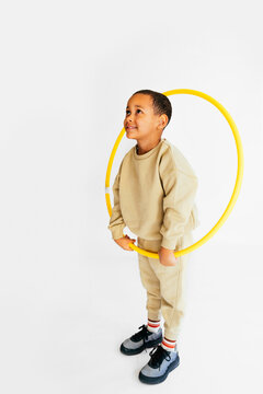 Little Boy with Hula Hoop